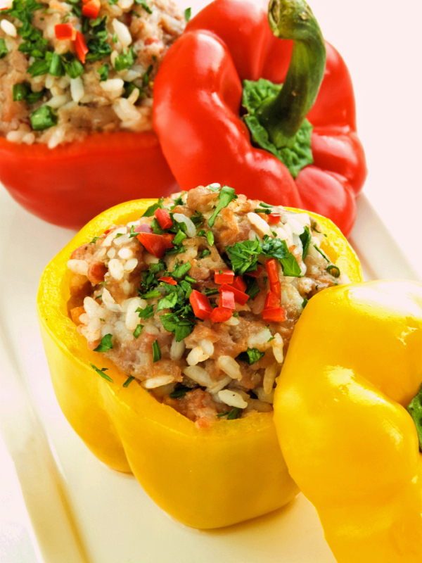 Stuffed Peppers With Moroccan Rice Pilaf The Heritage Cook,How To Freeze Mushrooms Youtube