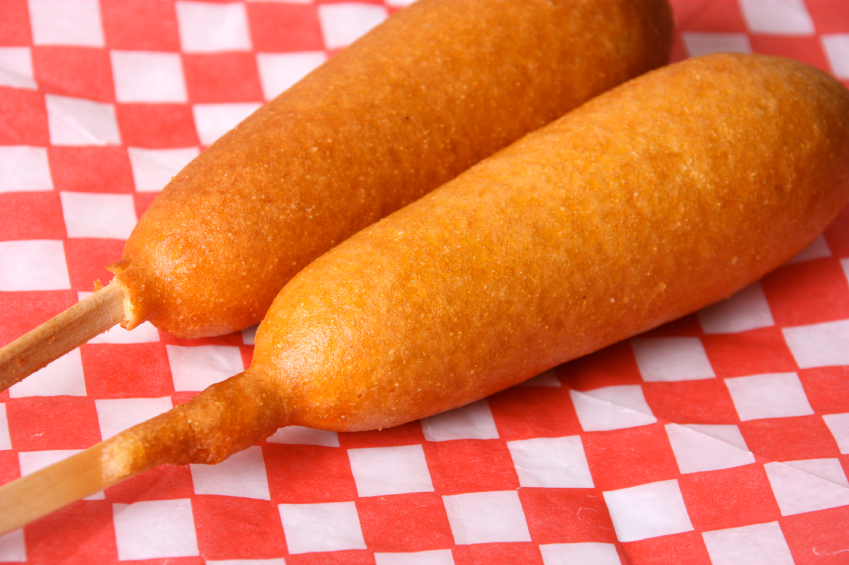 Carnival shop corn dogs