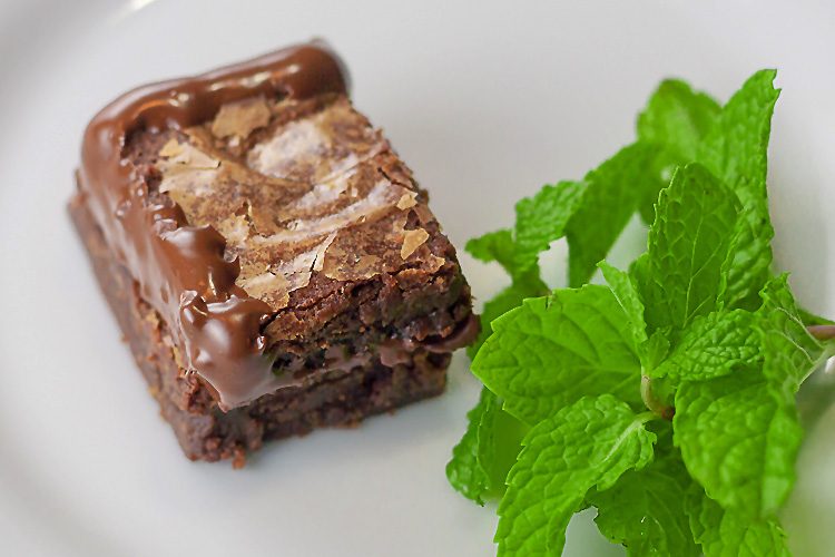 Chocolate Ganache Filled Brownie Sandwiches (Gluten Free)