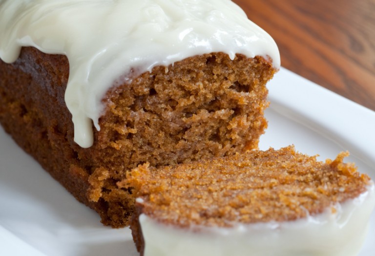 Harvest Pumpkin Bread with Three Glazes • The Heritage Cook