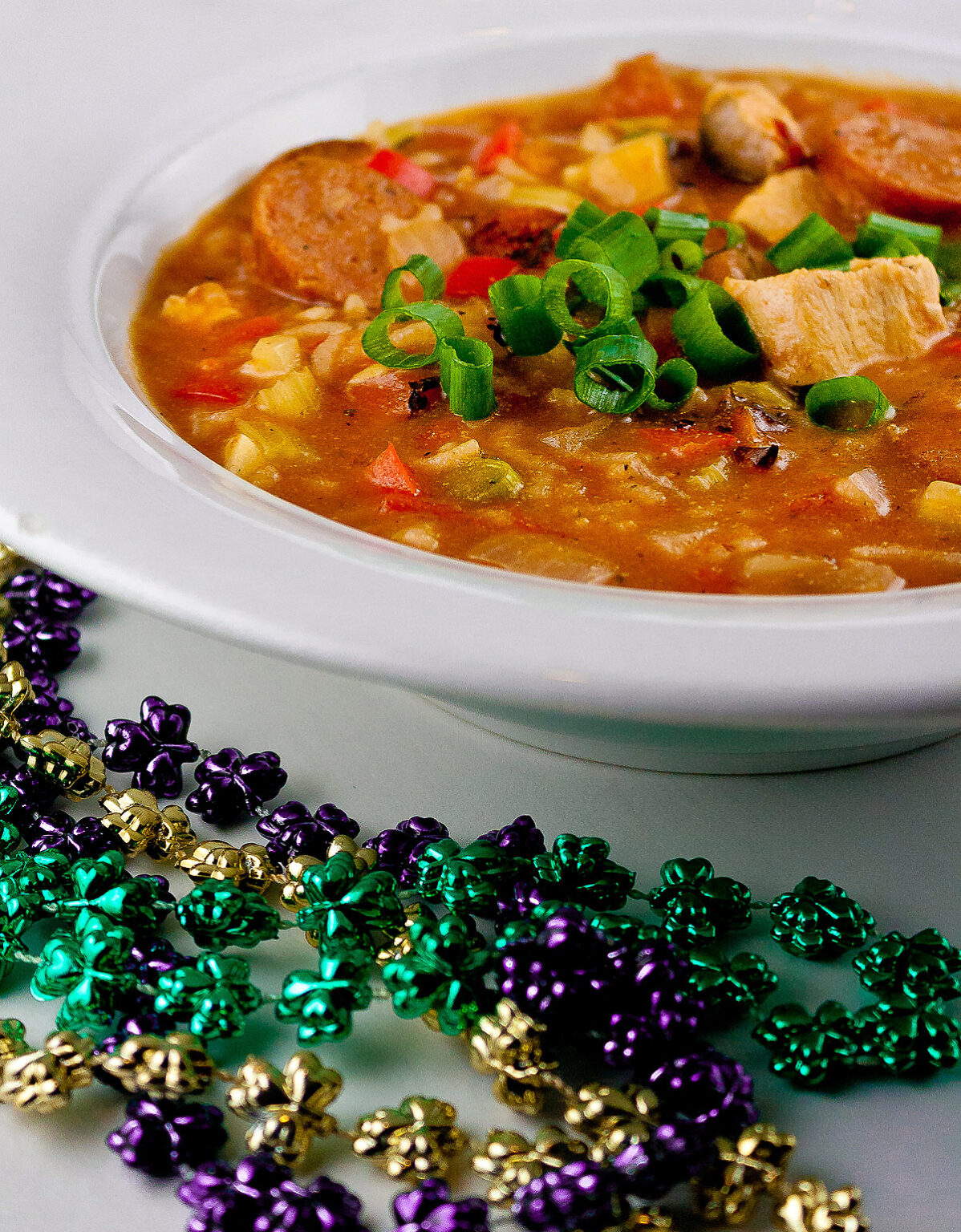 Chicken Sausage Gumbo for Mardi Gras (Gluten Free) • The Heritage Cook