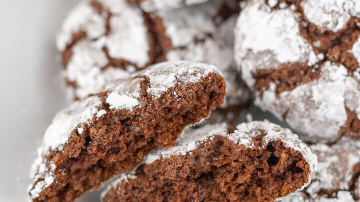 Chocolate Crinkle Cookies (GF) • The Heritage Cook ®