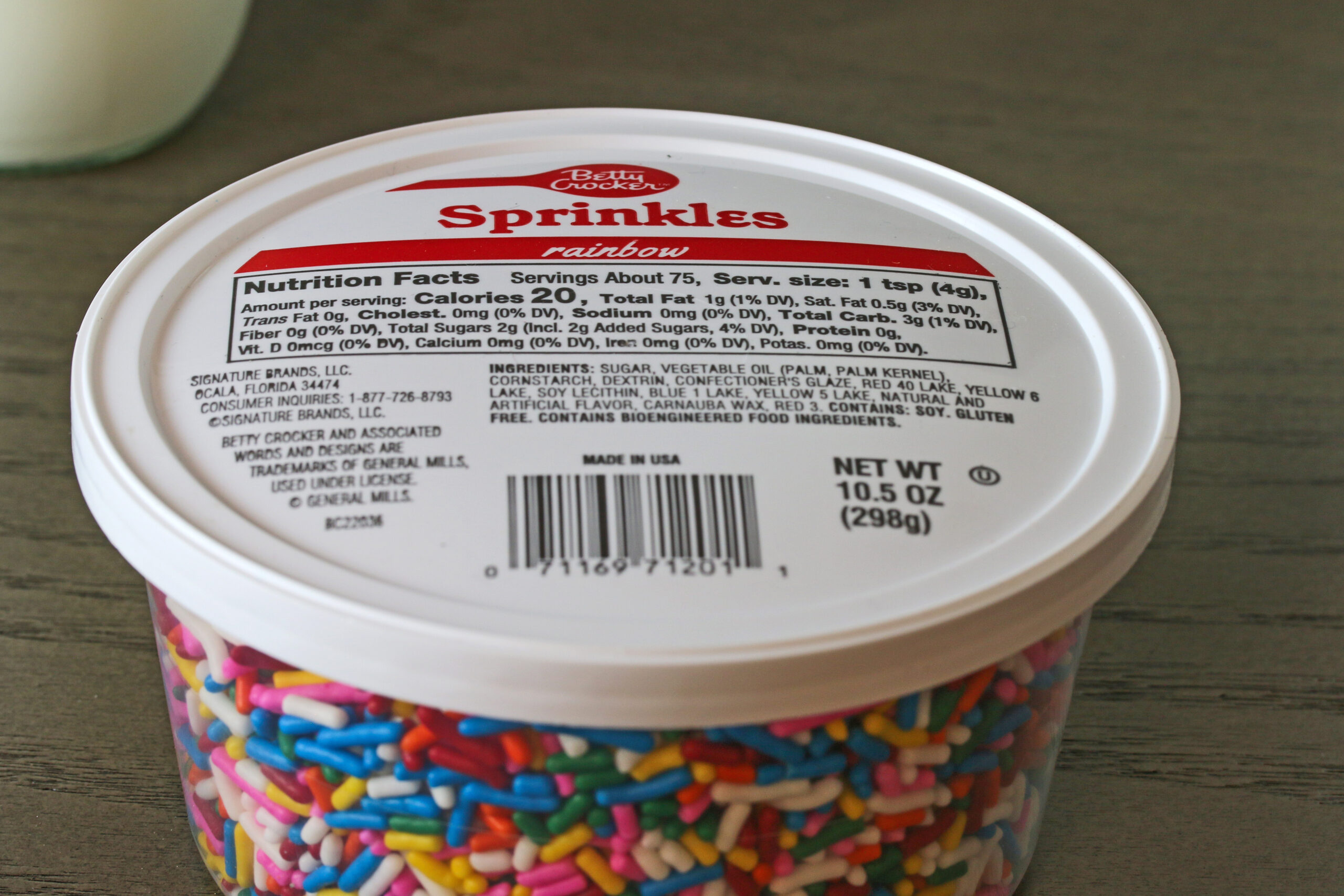 Gluten Free Sprinkles for the tops of desserts. 