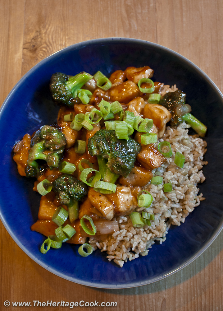 General Tso's Chicken copyright 2012 Jane Bonacci, The Heritage Cook 