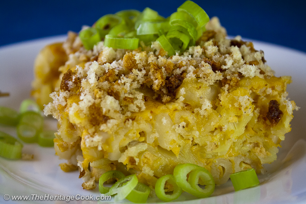 Spicy Mac & Cheese copyright 2012 Jane Bonacci, The Heritage Cook