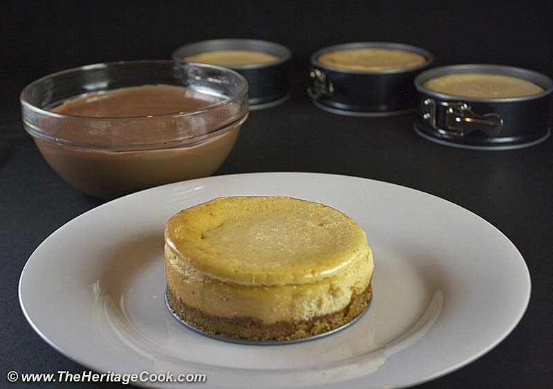 Vanilla Bean Cheesecake with Walnut Crust copyright Jane Bonacci, The Heritage Cook