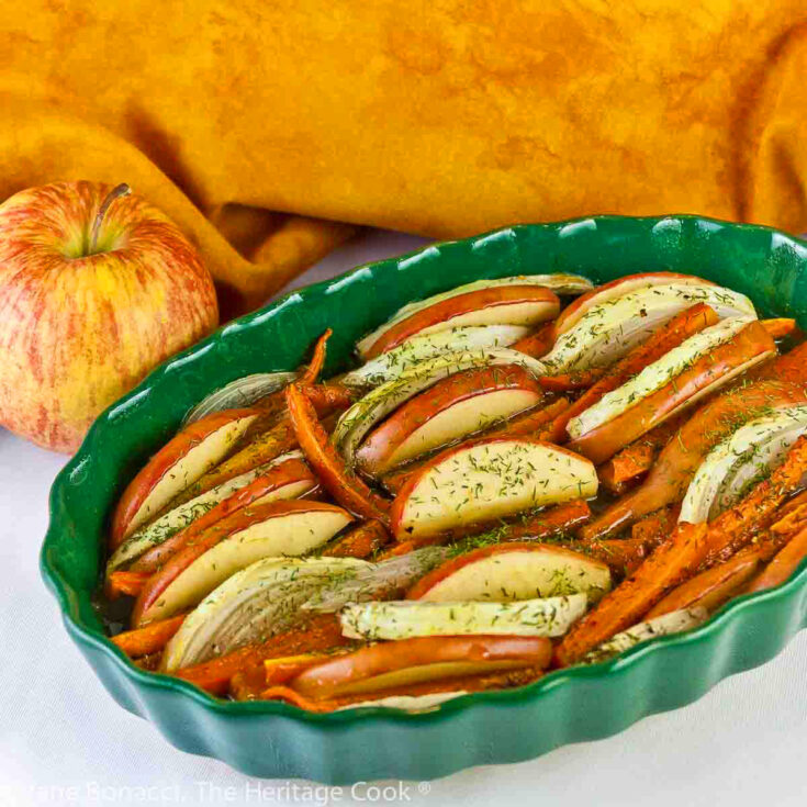 Maple Roasted Carrots, Apples, and Onions (Gluten Free)