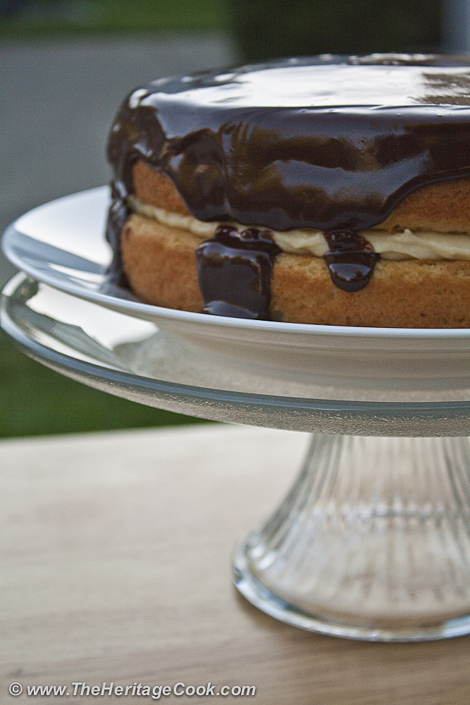 Boston-Cream-Pie-copyright Jane Evans Bonacci, The Heritage Cook 2012