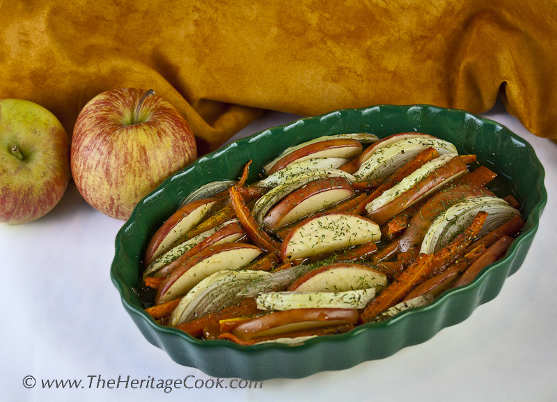 Maple Roasted Carrots, Apples, and Onions