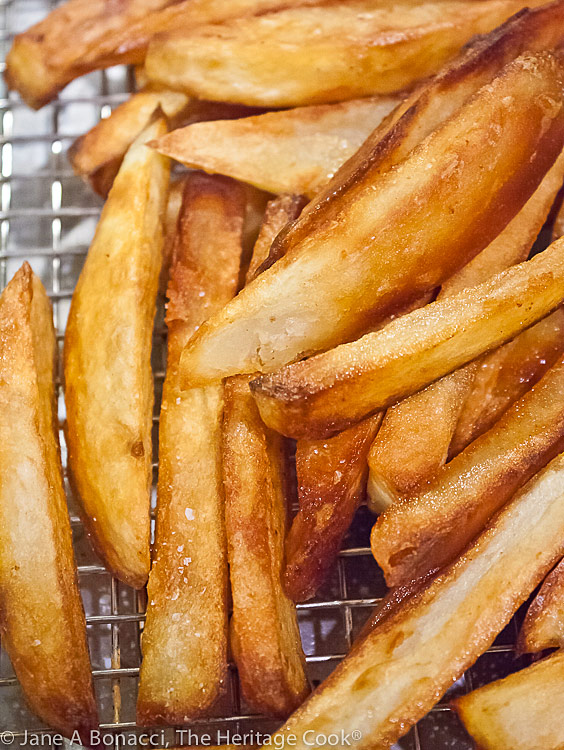 Duck Fat Fries (Pommes Frites) © 2020 Jane Bonacci, The Heritage Cook