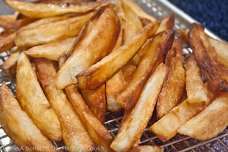 Duck Fat Fries (Pommes Frites) © 2020 Jane Bonacci, The Heritage Cook