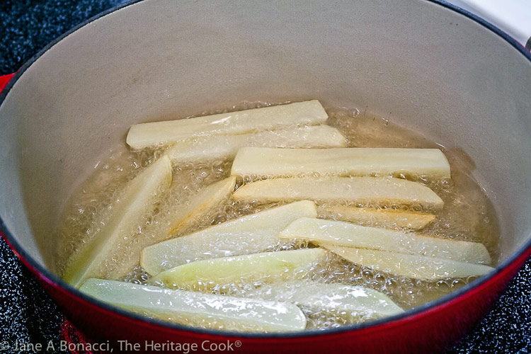 Duck Fat Fries (Pommes Frites) © 2020 Jane Bonacci, The Heritage Cook