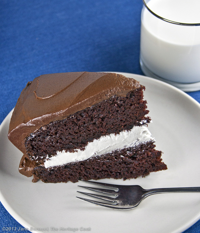 Homemade Little Debbie Chocolate Layer Cake - The Heritage Cook 2013