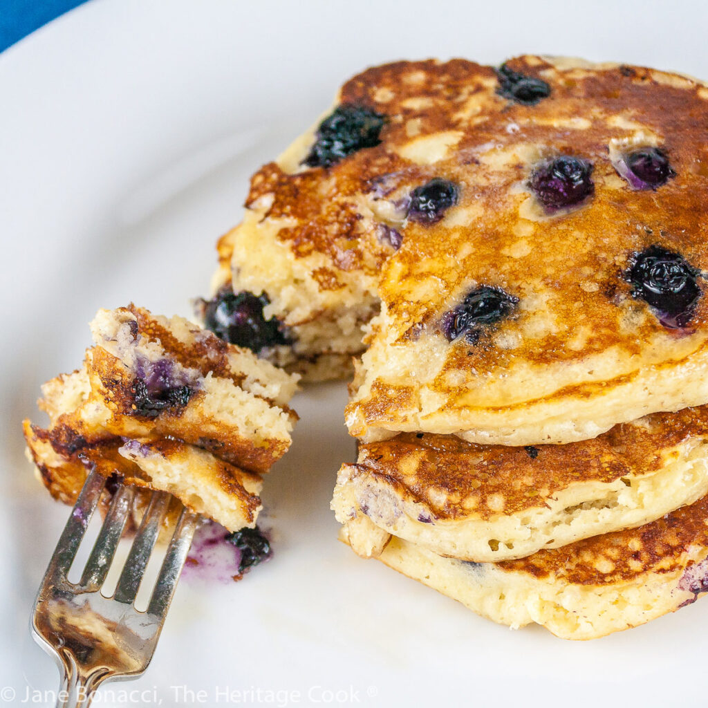 Delightful Blueberry Buttermilk Pancakes (Gluten Free) • The Heritage