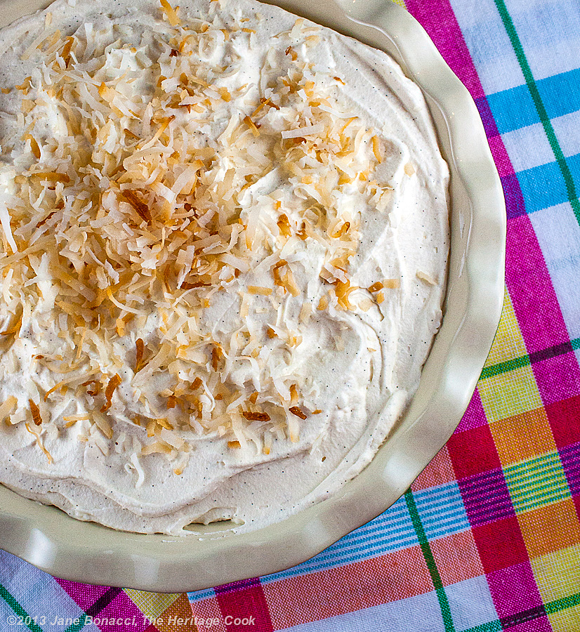 Coconut Cream Pie with Chocolate Cookie Crust