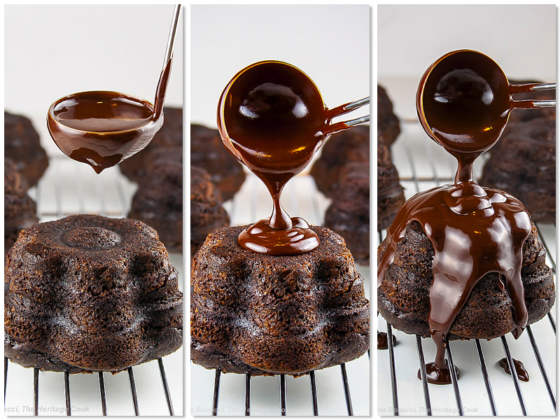 Chocolate Cakelettes & Ganache Glaze + Giveaway; The Heritage Cook 2013 