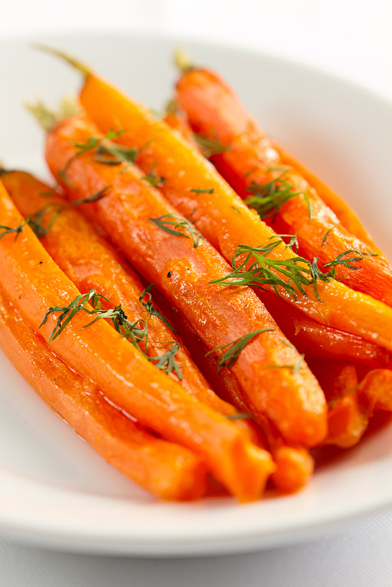 Roasted Maple Dilled Carrots and Shallots