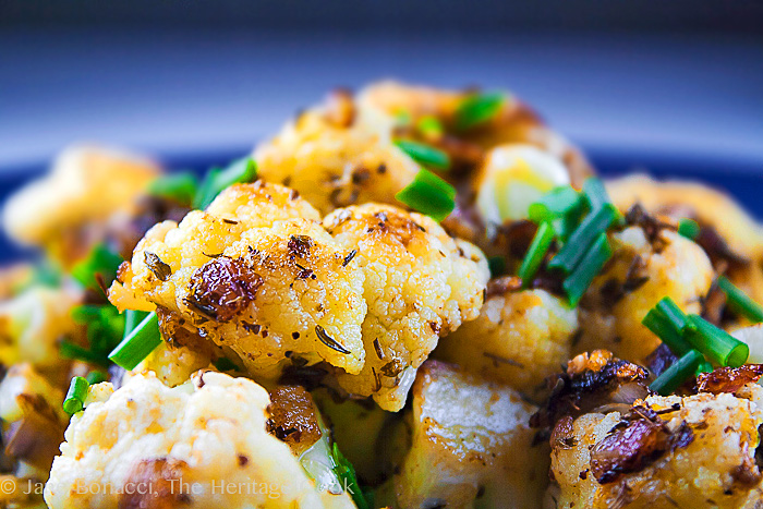 Holiday Cauliflower with Lemon & Dukkah for Food Network #FallFest; 2013 The Heritage Cook. 