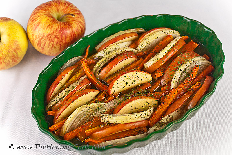 Maple Roasted Carrots, Apples and Onions
