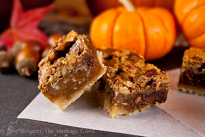 Pecan Pie Bars; 2013 Jane Bonacci, The Heritage Cook