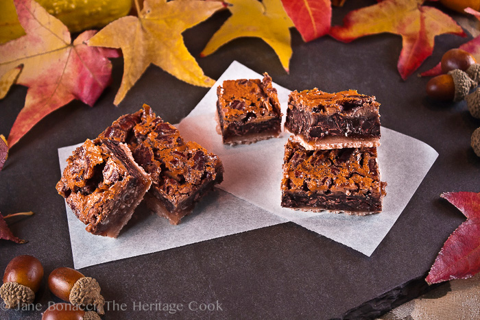 Pecan Pie Bars; 2013 Jane Bonacci, The Heritage Cook