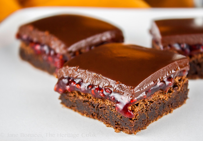 Raspberry Brownies; 2013 The Heritage Cook