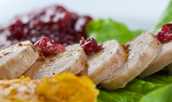 Roasted Pork Tenderloins with Cranberry Glaze; Jane Bonacci, The Heritage Cook - 2013