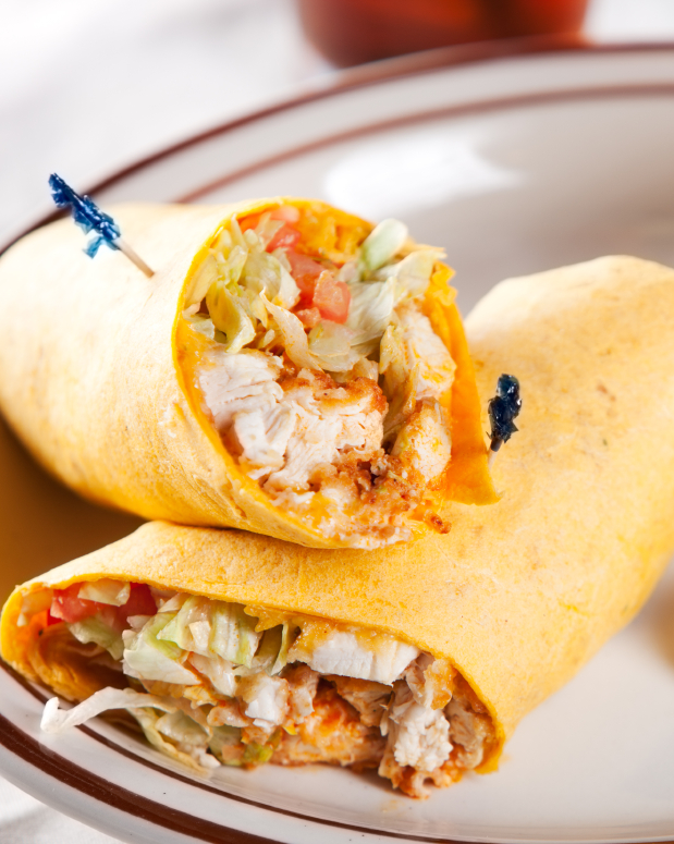 Buffalo Chicken Wraps are a terrific way to have the best of both worlds in one sandwich! 