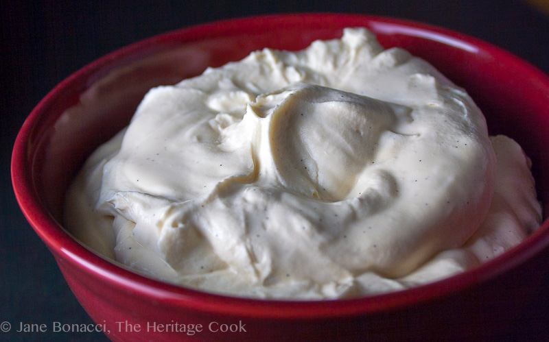 Red Wine Chocolate Cake & Mascarpone Whipped Cream; 2014 Jane Bonacci, The Heritage Cook. 