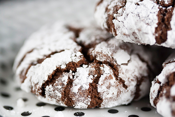 Gluten-Free Chocolate Crinkle Cookies; 2014 Jane Bonacci, The Heritage Cook