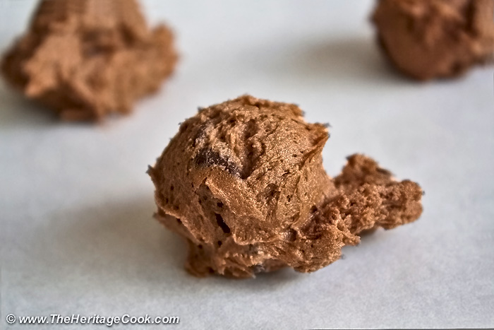 Choc-Chocolate Chip Cookies; 2014 Jane Bonacci, The Heritage Cook