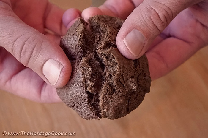 Choc-Chocolate Chip Cookies; 2014 Jane Bonacci, The Heritage Cook