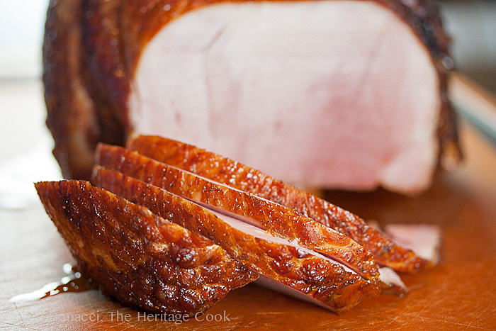 Bourbon-Chile Glazed Ham; 2014 Jane Bonacci, The Heritage Cook