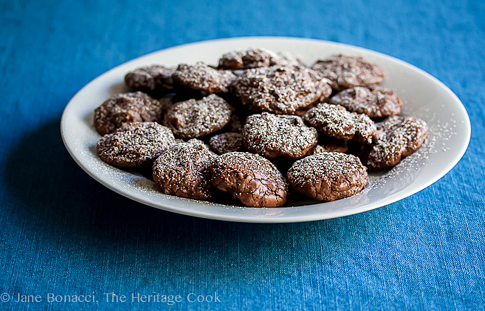 Chocolate Brownie Cookie Recipe; 2014 Jane Bonacci, The Heritage Cook