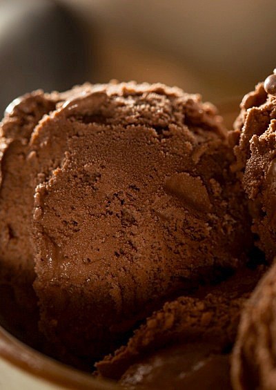 Darkest Chocolate Ice Cream; 2014 Jane Bonacci, The Heritage Cook