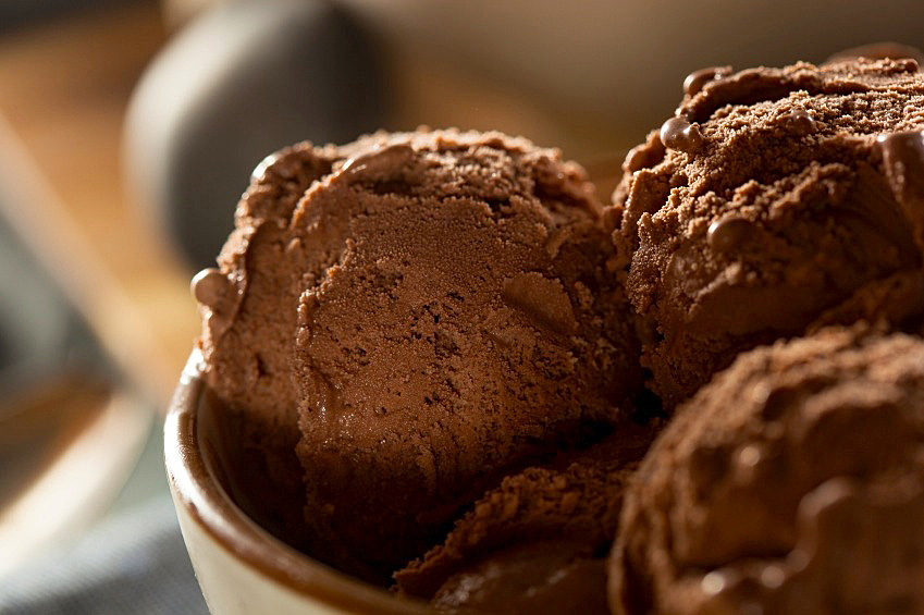 Darkest Chocolate Ice Cream; 2014 Jane Bonacci, The Heritage Cook