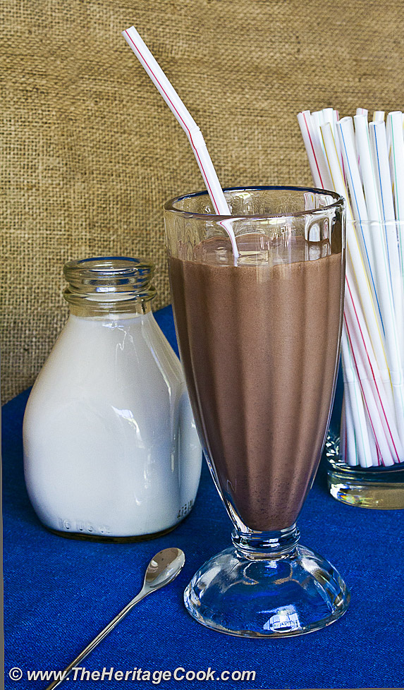 Ultimate Chocolate Milkshakes; 2012 Jane Bonacci, The Heritage Cook