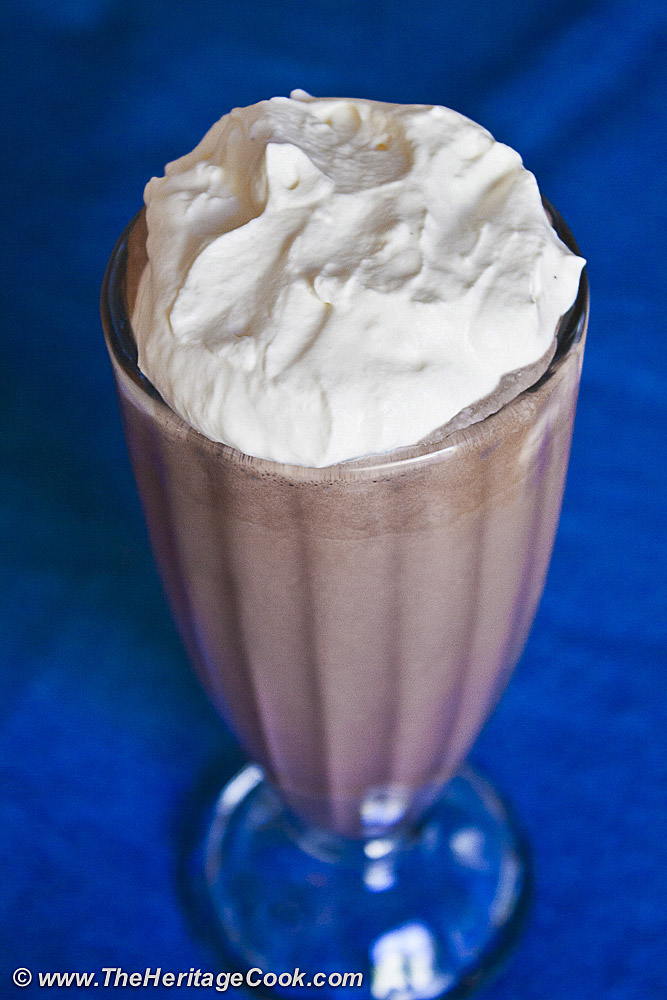 Ultimate Chocolate Milkshakes; 2012 Jane Bonacci, The Heritage Cook