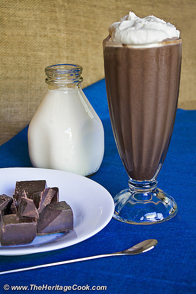 Ultimate Chocolate Milkshakes; 2012 Jane Bonacci, The Heritage Cook