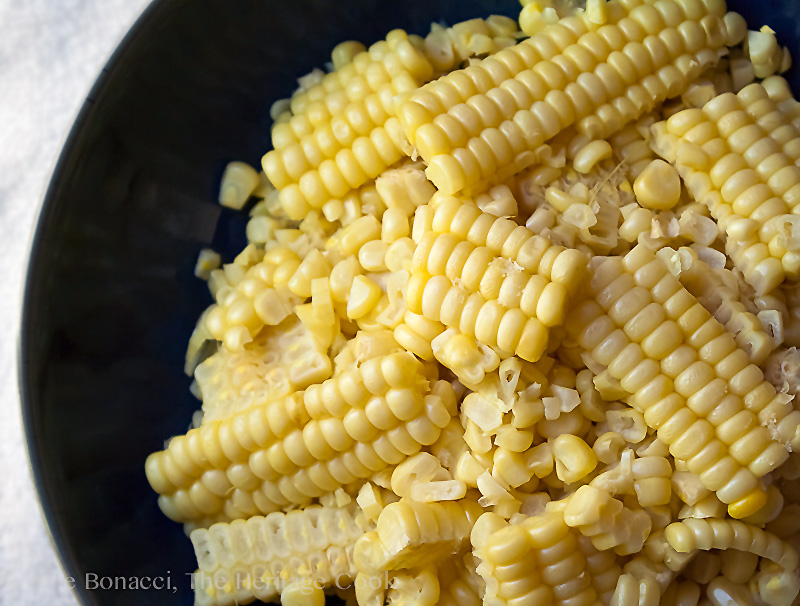 Mexican Corn Casserole; 2014 Jane Bonacci, The Heritage Cook