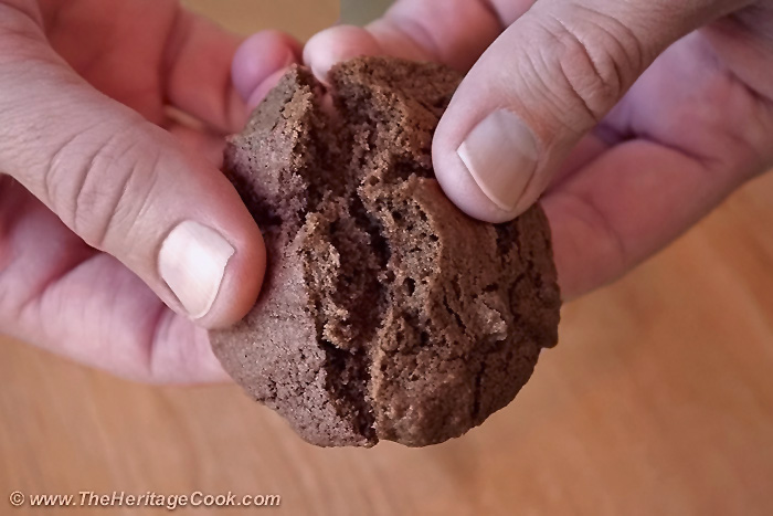 GF Chewy Double Chocolate Chunk Cookies; 2014 Jane Bonacci, The Heritage Cook