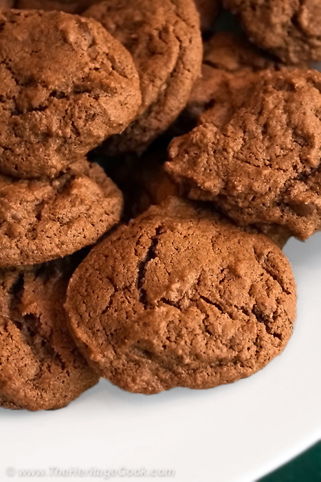 GF Chewy Double Chocolate Chunk Cookies; 2014 Jane Bonacci, The Heritage Cook