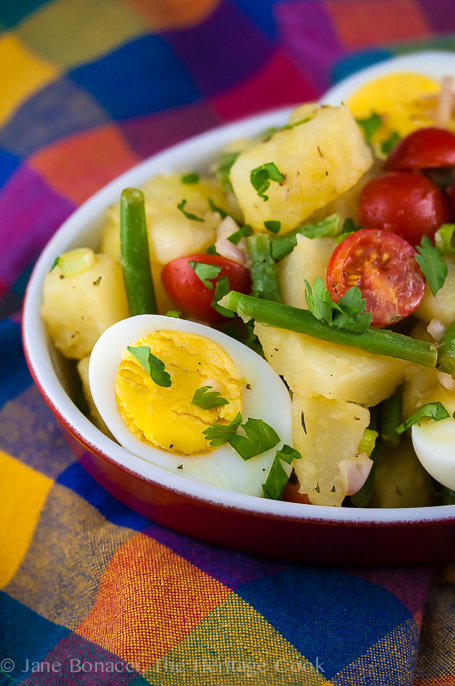 French Potato Salad with Green Beans (Gluten-Free) • The Heritage Cook