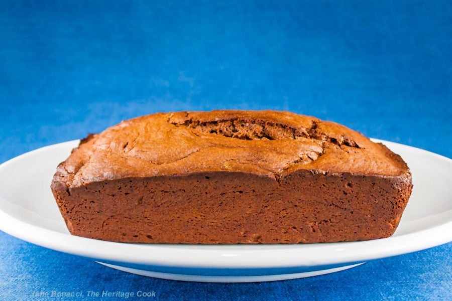 Chocolate Pound Cake with Kahlua Glaze (Gluten-Free); 2014 Jane Bonacci, The Heritage Cook