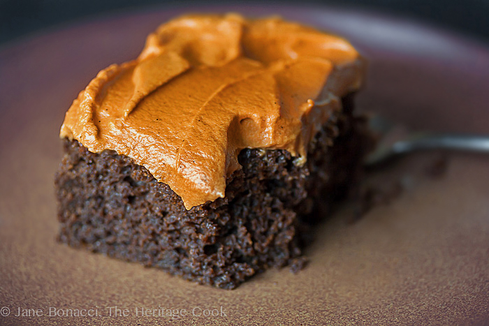 Chocolate Pumpkin Cake; 2014 Jane Bonacci, The Heritage Cook