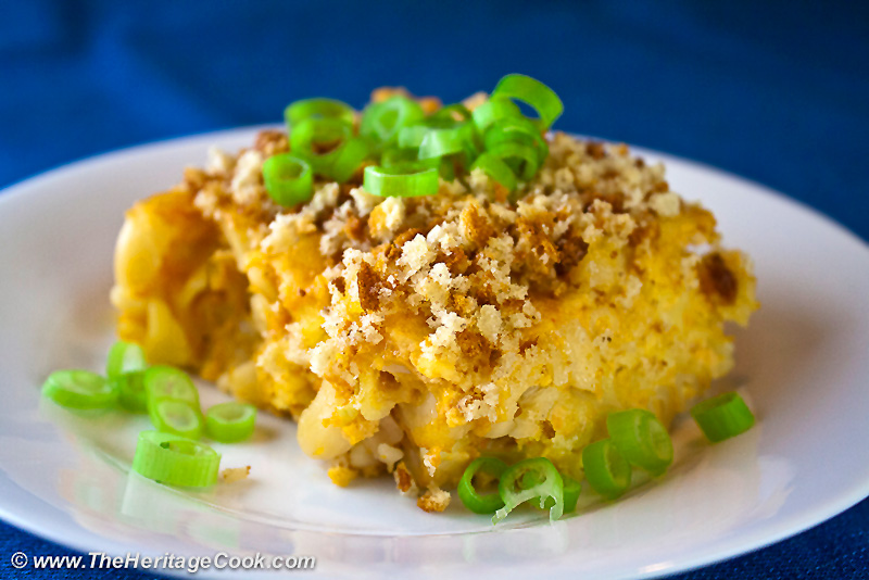 Spicy Mac and Cheese Family Casserole; 2014 Jane Bonacci, The Heritage Cook