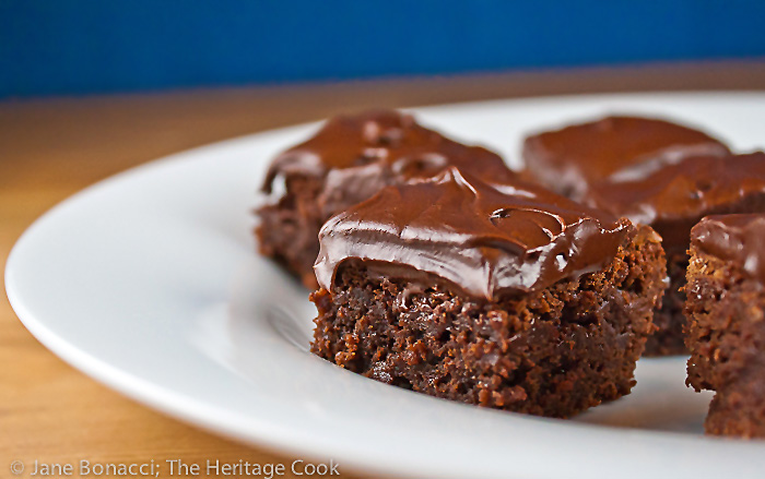 Merlot Brownies with Chocolate-Port Frosting; 2014 Jane Bonacci, The Heritage Cook