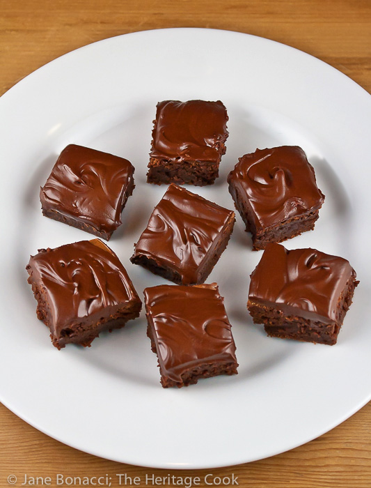 Merlot Brownies with Chocolate-Port Frosting; 2014 Jane Bonacci, The Heritage Cook