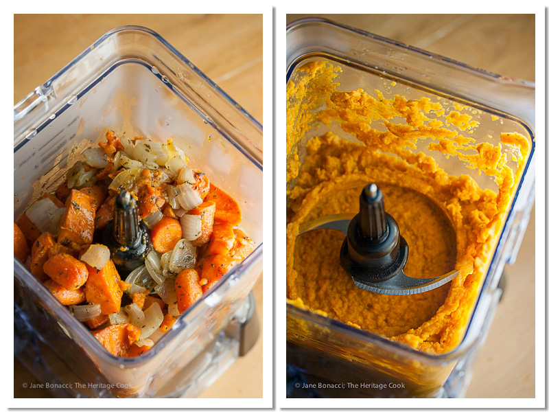 The Ninja Auto-IQ Blender makes quick work of pureeing roasted vegetables and making creamy soup