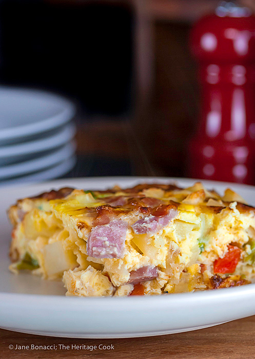 Ham and Hash Brown Frittata (Gluten Free) • The Heritage Cook